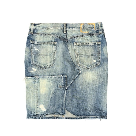Polo Ralph Lauren Distressed Jean Skirt - Picture 2 of 6